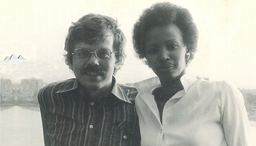 Dierk Lange und Shamsa Dierie-Cairo 1975